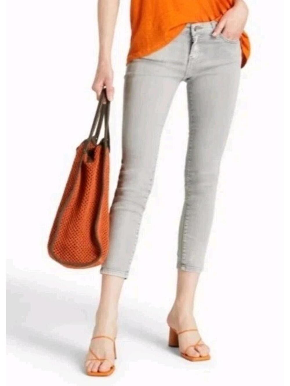 IRO Jeans Rebecca Cropped Mid Rise Skinny Jeans in Grey Size 31 NWT #H